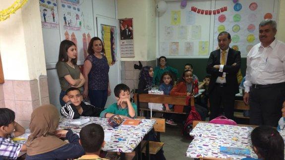 İlçe Milli Eğitim Müdürümüz Suriyeli Öğrencilerin Eğitim Gördüğü Sınıfı Ziyaret etti