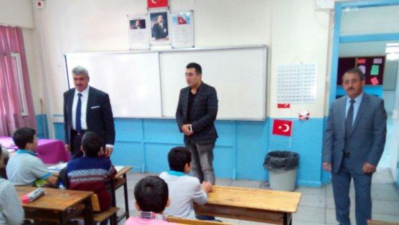 İlçe Milli Eğitim Müdürümüz Pınarlı Cumhuriyet  İlkokulunu/ortaokulunu ziyaret etti.