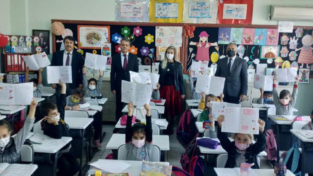 Aksu Kaymakamımız Sayın Ahmet Hikmet Şahin Banu Ufuk Cömertoğlu İlkokulu Müdürlüğünü ziyaret etti.