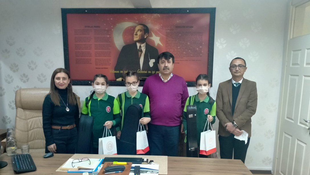 AHENK Projesi Kapsamında Çalkaya 75. Yıl Cumhuriyet Ortaokulu  İlçe Milli Eğitim Müdürlüğümüzü Ziyaret Ettiler