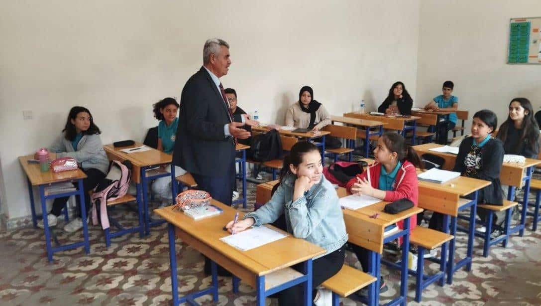 İlçe Milli Eğitim Müdürümüz Sayın Süleyman GÖKÇEN'in Aksu Perge Ortaokulu Ziyareti