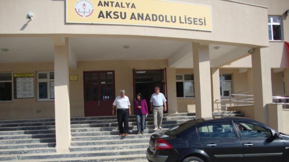 İlçe Milli Eğitim Müdürümüz Aksu  Anadolu Lisesini ziyaret etti.