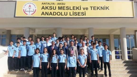 Aksu Mesleki ve Teknik Anadolu Lisesi Müdürlüğüne Önemli Ziyaret