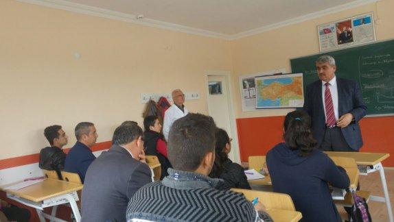 İlçe Milli Eğitim Müdürümüz OKÖK Projesi Kapsamında Özel Yedisu Anadolu Sağlık Meslek Ve Teknik  Lisesini ziyaret etti.