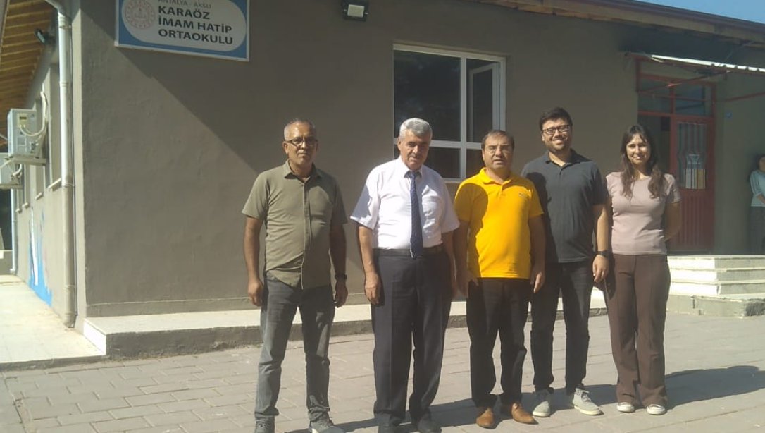 İlçe Milli Eğitim Müdürümüz Süleyman GÖKÇEN Karaöz Ortaokulu  ve İmam Hatip Ortaokulu Müdürlüğünü ziyaret etti. 