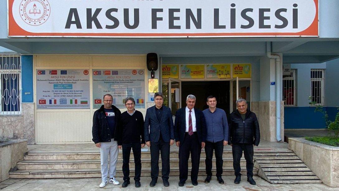 İlçe Milli Eğitim Müdürümüz Süleyman GÖKÇEN Aksu Fen Lisesi Müdürlüğünü ziyaret etti.