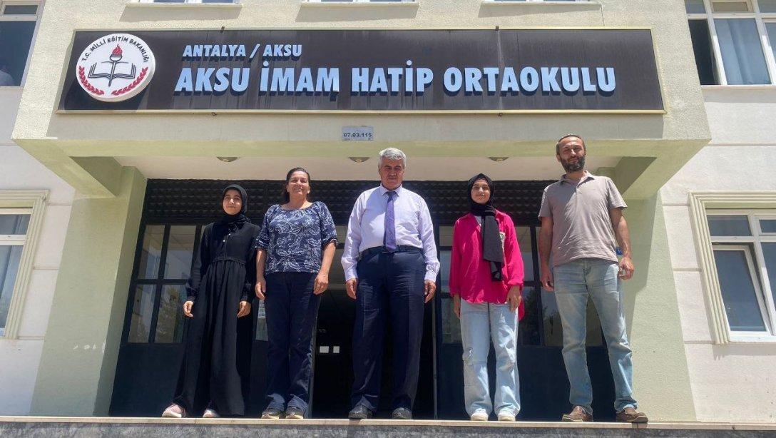 İlçe Milli Eğitim Müdürümüz Sayın Süleyman GÖKÇEN'in Aksu Kız Anadolu İmam Hatip Ortaokulu/Lisesi Ziyareti