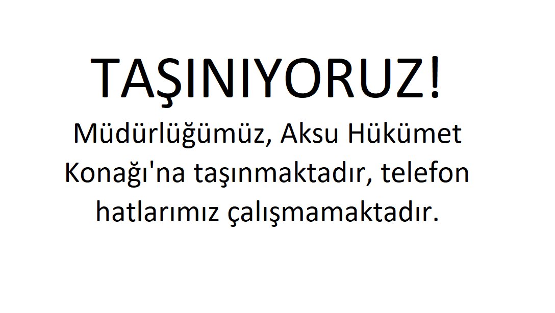 TAŞINIYORUZ