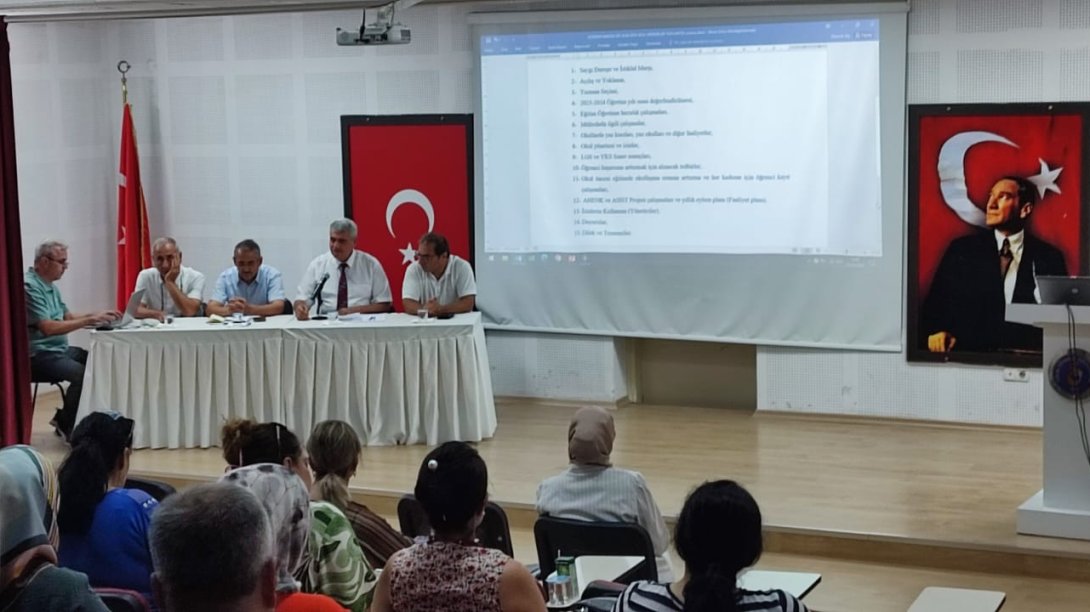 2023-2024 EĞİTİM-ÖĞRETİM YILI SONU DEĞERLENDİRME TOPLANTISI YAPILDI