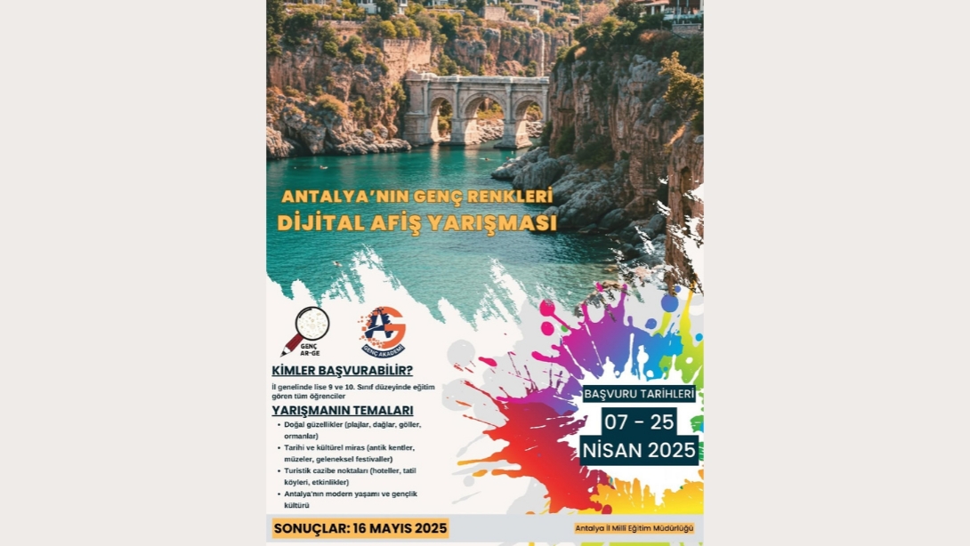 ANTALYA'NIN GENÇ RENKLERİ DİJİTAL AFİŞ YARIŞMASI BAŞLADI!